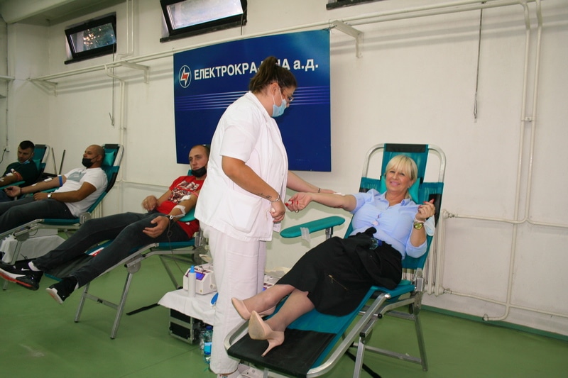 Vitomirka Guslov, Aktiv dobrovoljnih davalaca krvi preduzeća „Elektrokrajina” Banja Luka